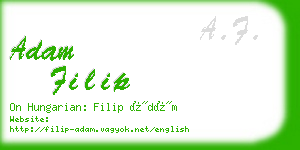 adam filip business card